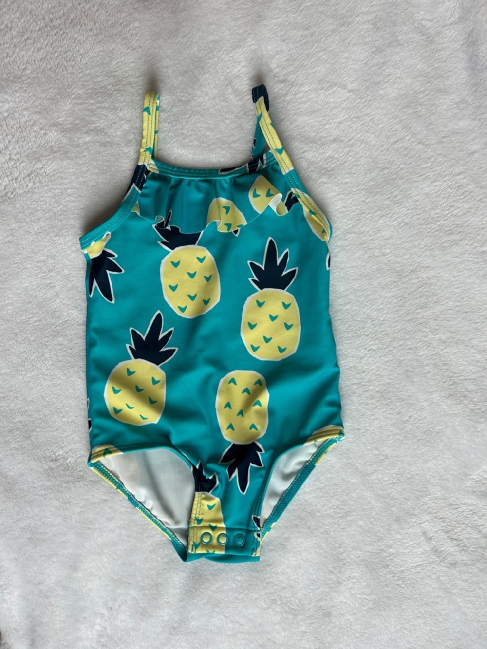 Carter's Teal and Yellow Pineapple One-Piece Swimsuit - 18 months